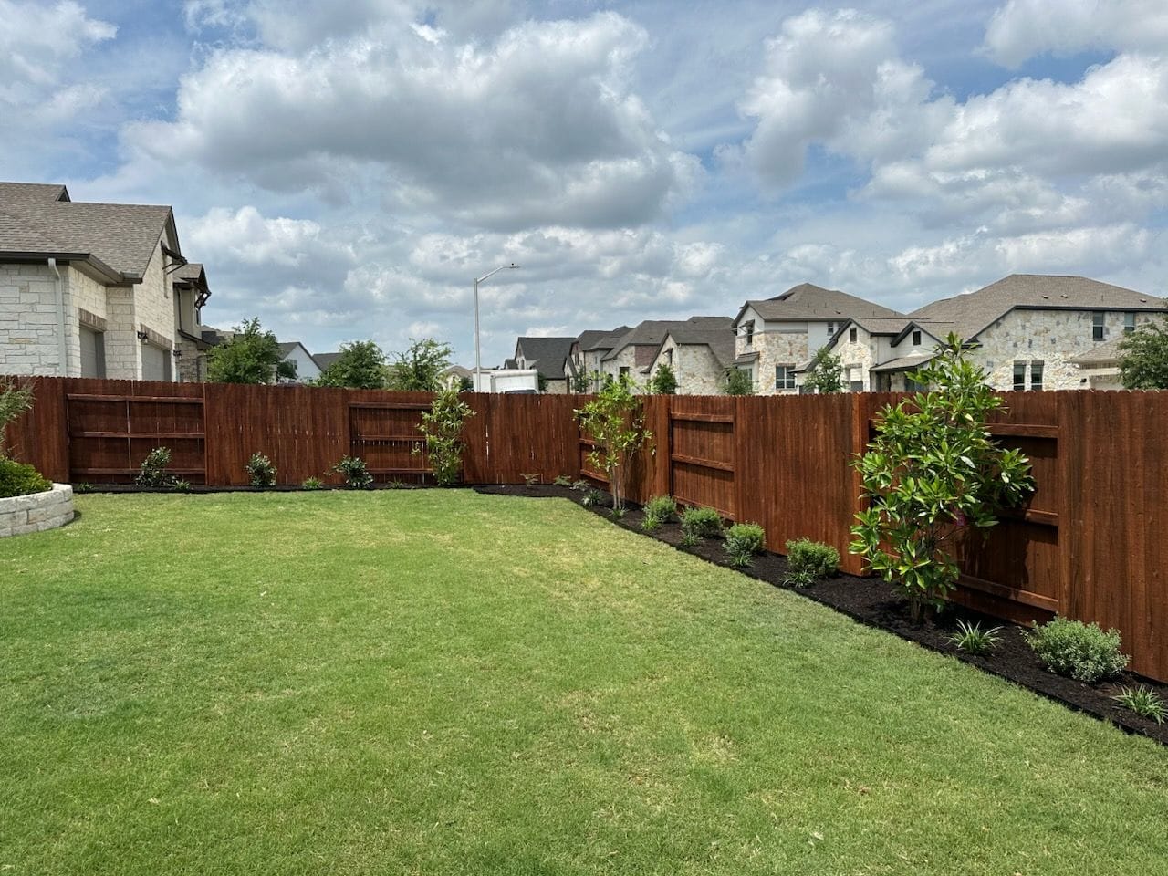 Backyard Oasis Transformation with Lush Lawn